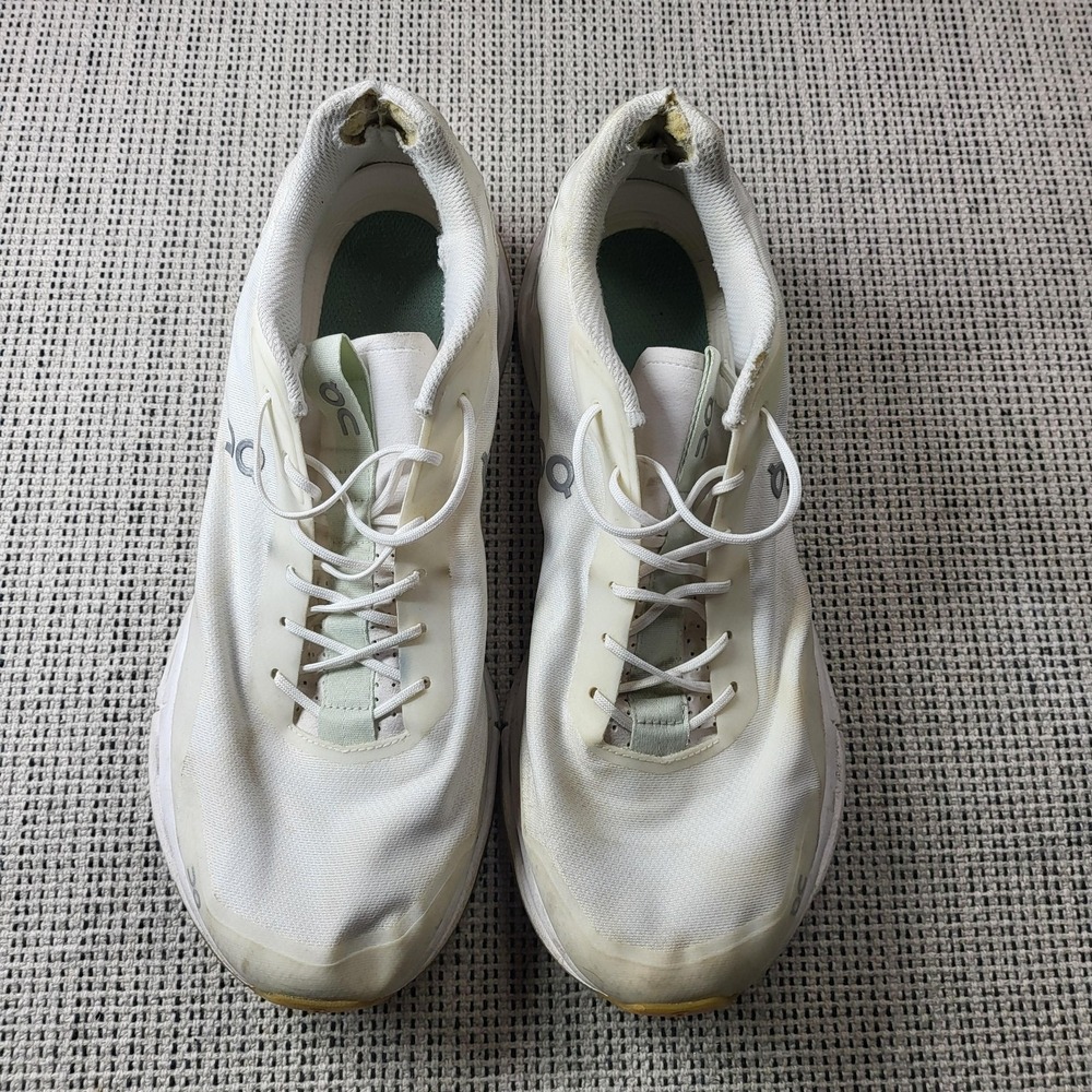 On Running Shoes Mens Size 11.5 White Mesh CloudTec Running Sneakers 26.98222